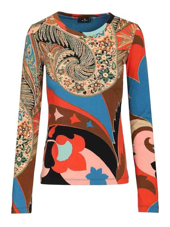 26SS 에트로 긴팔 티셔츠 WRJB0011AKI45X0861 Multicolour