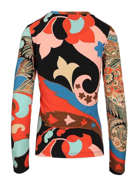 26SS 에트로 긴팔 티셔츠 WRJB0011AKI45X0861 Multicolour - ETRO