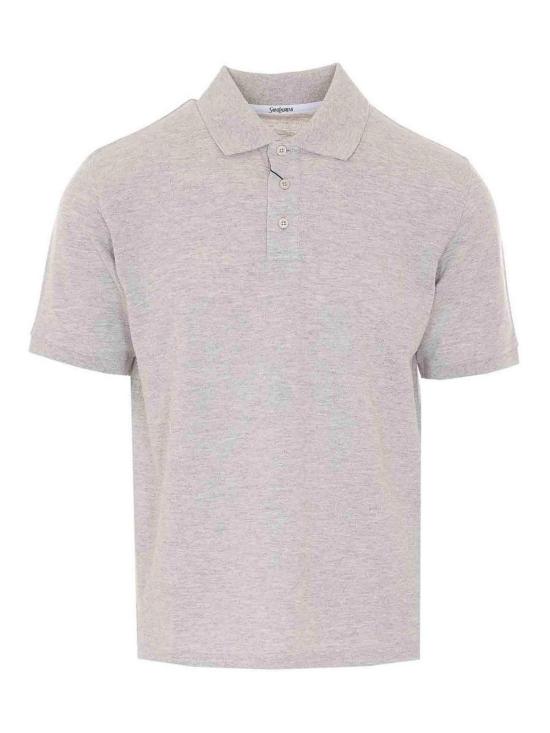26SS 생로랑 폴로 티셔츠 844845Y37HC1403 Grey