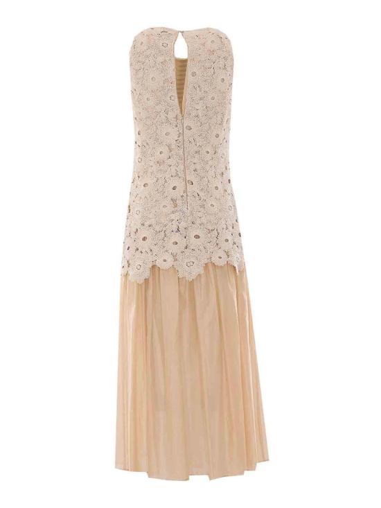 26SS 리우조 롱 원피스 CA6362J8100P9649 Beige - LIU JO