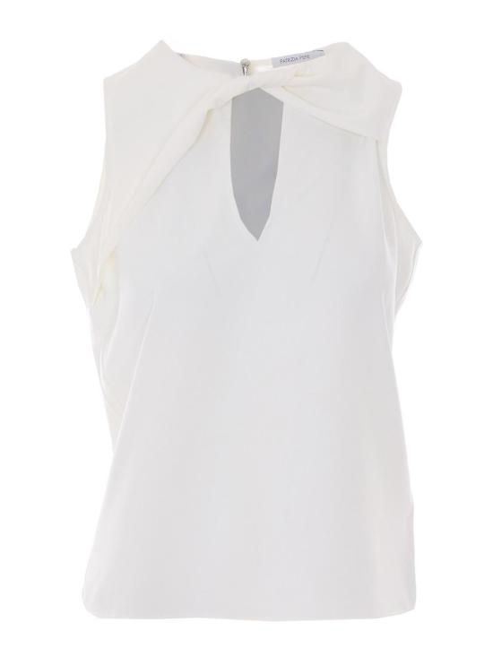 26SS 파트리지아페페 민소매 티셔츠 2M4538J424W146 White