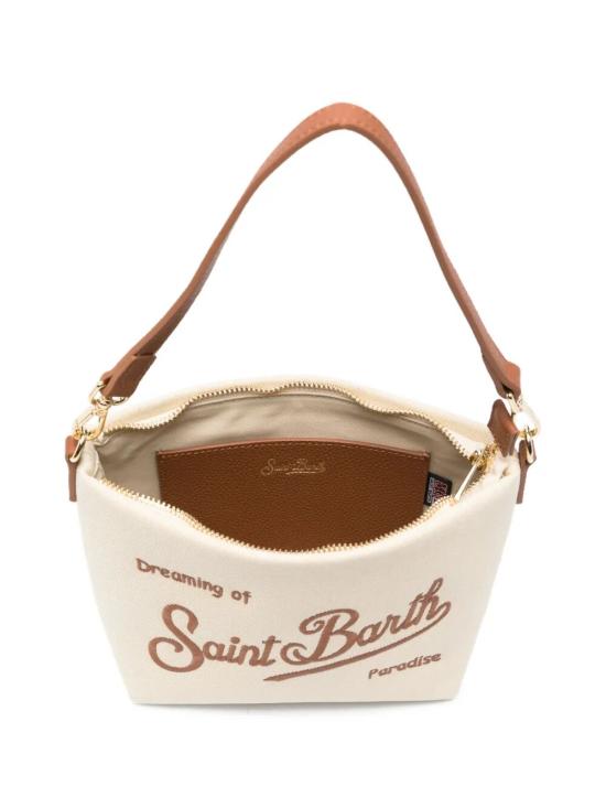 26SS 세인트바쓰 숄더백 ALI0034 01517L CANVAS GRAIN LEATHER 1019 EMB - MC2 SAINT BARTH