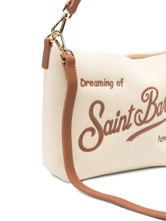 26SS 세인트바쓰 숄더백 ALI0034 01517L CANVAS GRAIN LEATHER 1019 EMB - MC2 SAINT BARTH