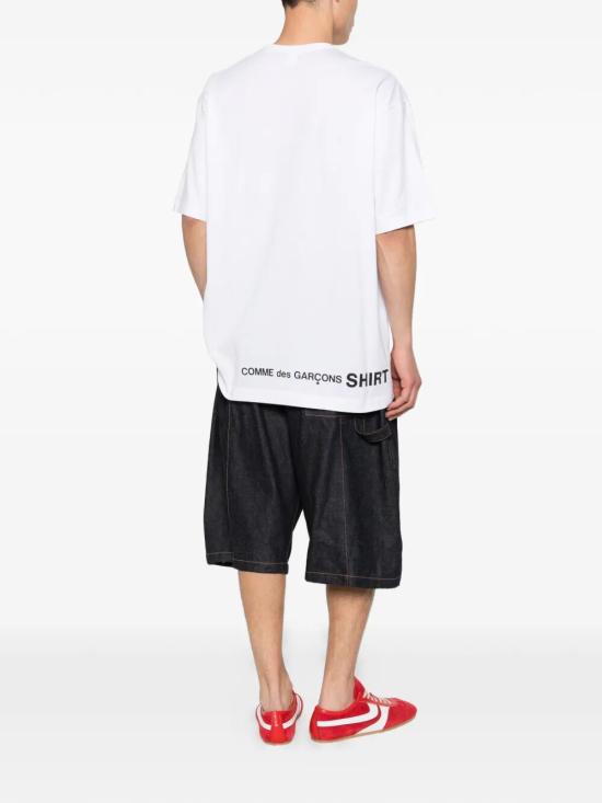 26SS 꼼데가르송 반팔 티셔츠 FQ T008 S26 WHITE - COMME DES GARCONS
