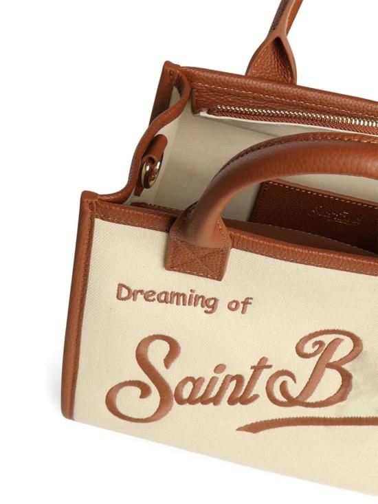 26SS 세인트바쓰 토트백 VANMD001 01517L CANVAS GRAIN LEATHER 1019 EMB - MC2 SAINT BARTH