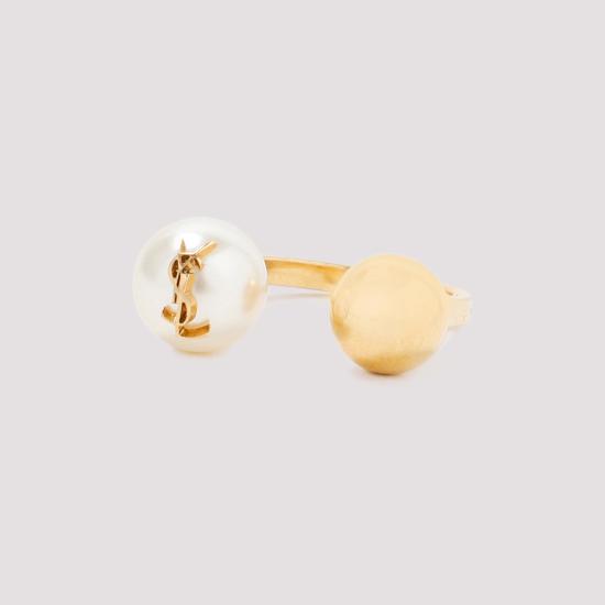 26FW 생로랑 반지 698278 Y1526 9366 OR LAITON CREME - SAINT LAURENT