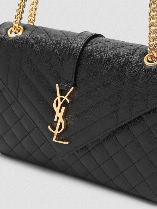  생로랑 엔벨로프 미디움 백 600185BOW911000 Black - SAINT LAURENT