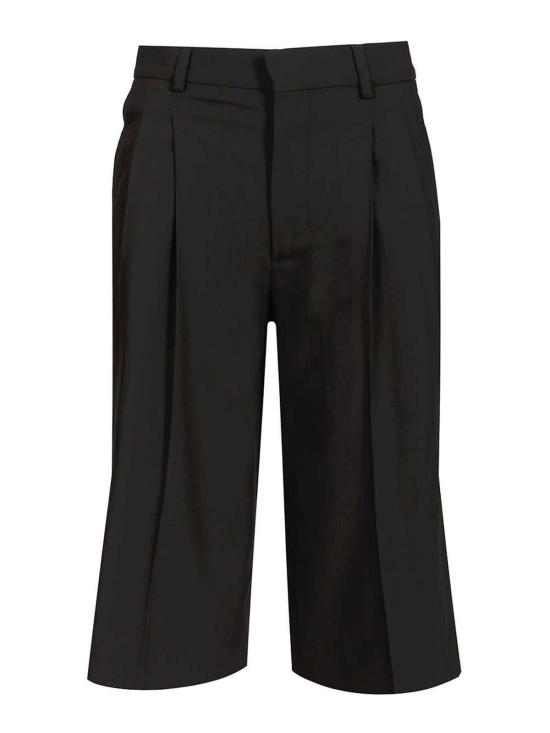 26SS 아미 뉴 울 로우 웨이스트 와이드 버뮤다 쇼츠 FSO827WV0194001 Black
