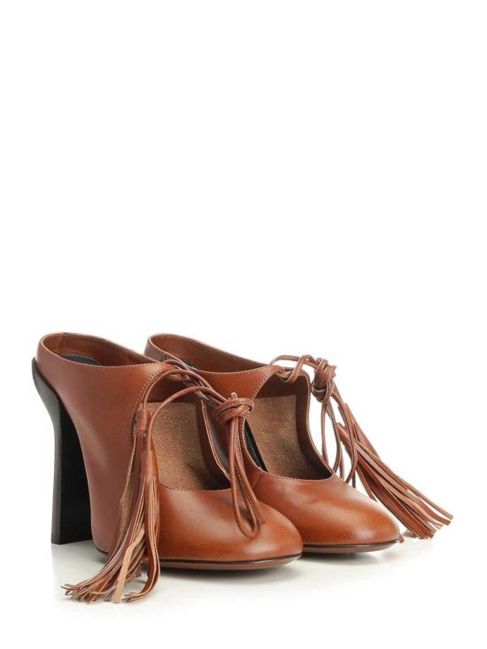 26SS 드리스 반 노튼 힐/펌프스 261011787010235E15 Dark Red - DRIES VAN NOTEN