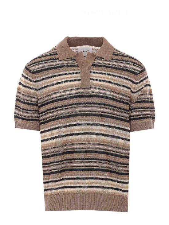 26SS 엔엔07 폴로 티셔츠 2610000585MABLEHUSK Brown