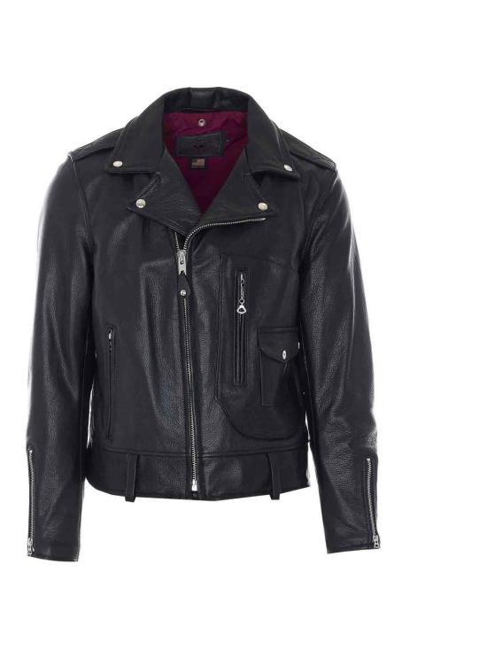 26SS SCHOTT 가죽 자켓 568BLACK Black