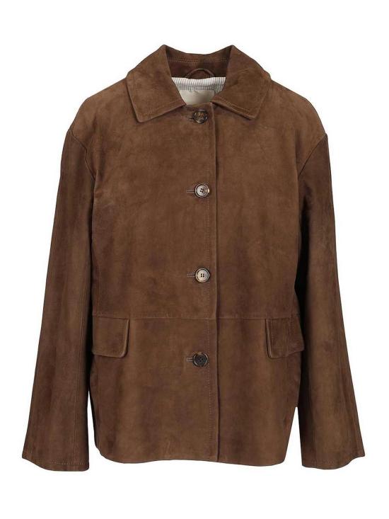26SS 에스막스마라 가죽 자켓 261944101160001E18 Brown