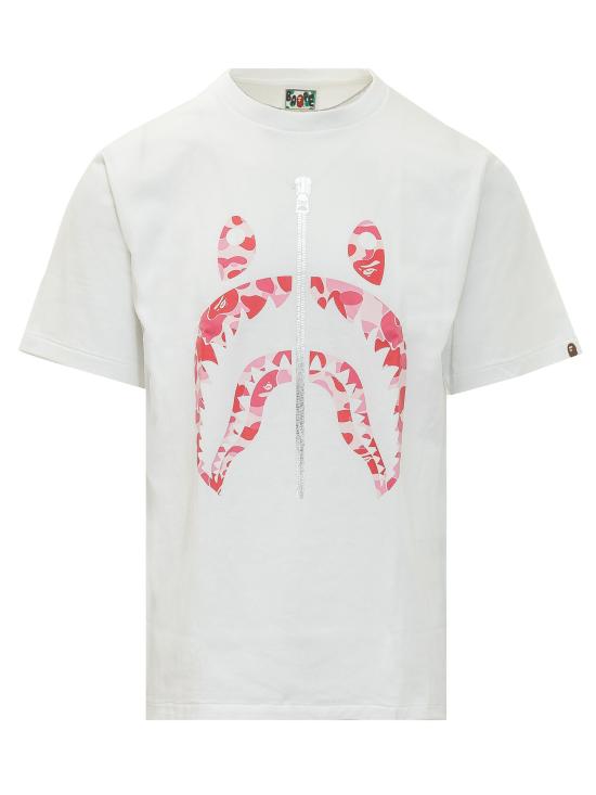 26SS 베이프 반팔 티셔츠 001TEM301007M WHXPK WHITE X PINK
