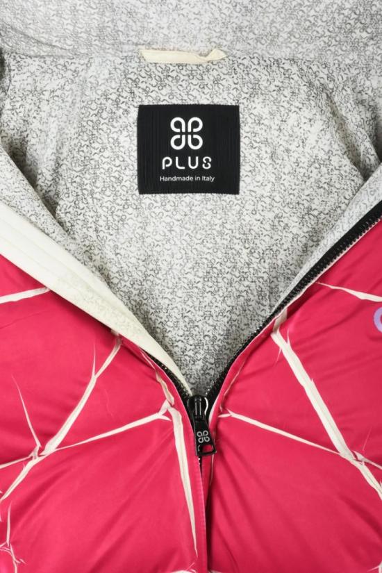  Plus 패딩 지퍼 달린 다운 재킷 - 푸시아 - PLUS