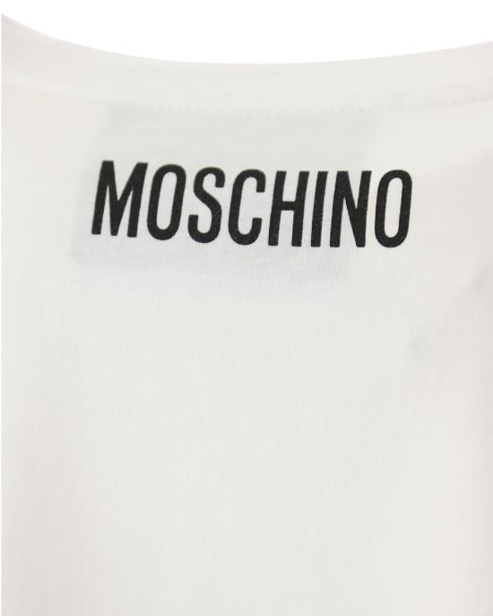  모스키노 반팔 티셔츠 0709 0441 1001 BIANCO - MOSCHINO