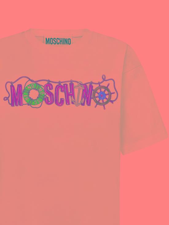  모스키노 반팔 티셔츠 0709 0441 1001 BIANCO - MOSCHINO