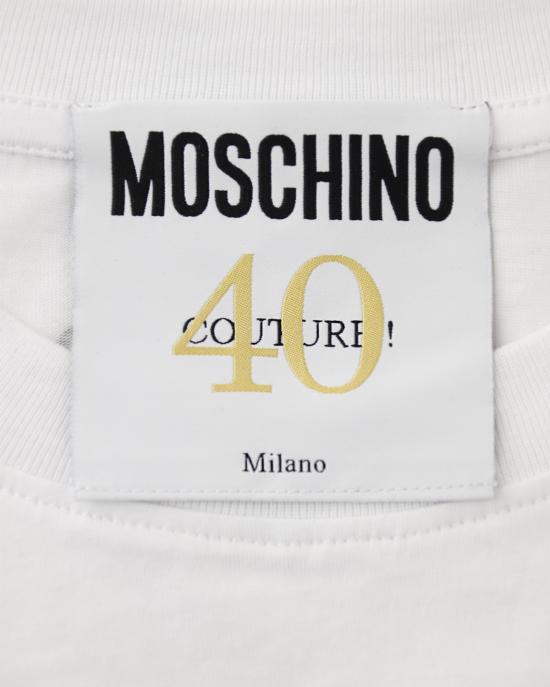  모스키노 반팔 티셔츠 0706 0441 2001 BIANCO - MOSCHINO