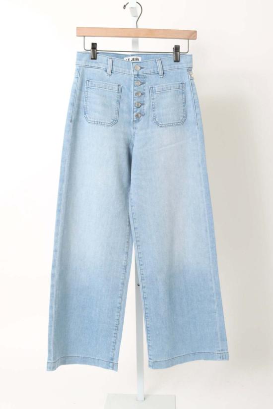  르장 데님 팬츠 Le Jean Georgia 와이드 레그 앵클 진