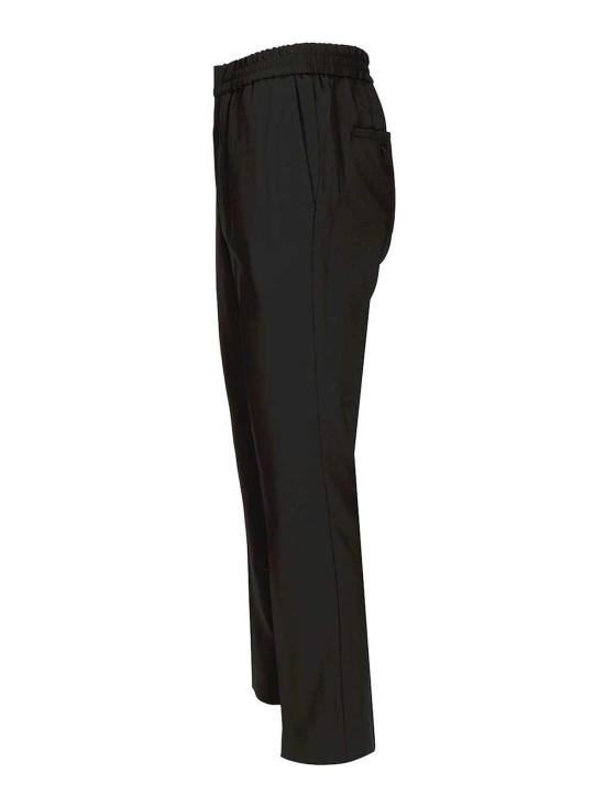 26SS 아미 울 엘라스티케이티드 웨이스트 트라우저 HTR226 WV0194 001 Black - AMI