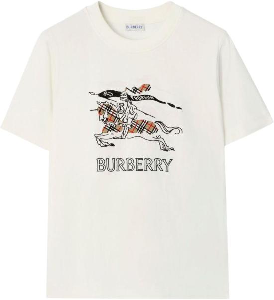 26SS 버버리 EKD 스케치 코튼 티셔츠 8121038B7078 WHITE
