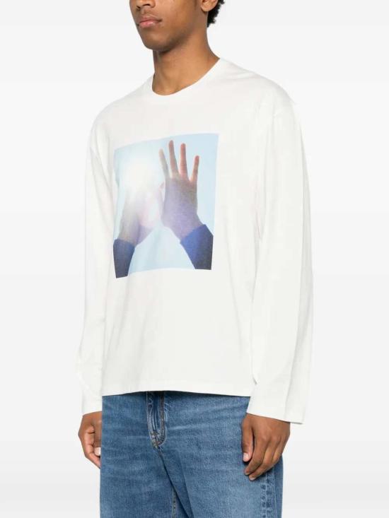 26SS 질샌더 긴팔 티셔츠 J21GC0200J20361 991 COLD SHADE PHOTOGRAPH - JIL SANDER