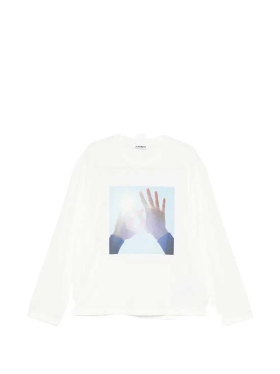 26SS 질샌더 긴팔 티셔츠 J21GC0200J20361 991 COLD SHADE PHOTOGRAPH