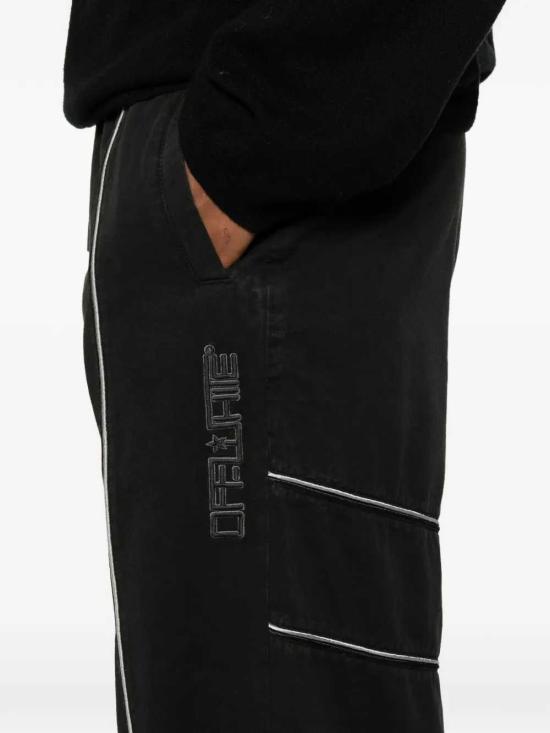 26SS 오프화이트 트레이닝/조거 팬츠 OMCJ03LS26FAB0010001 BLACK - OFF WHITE