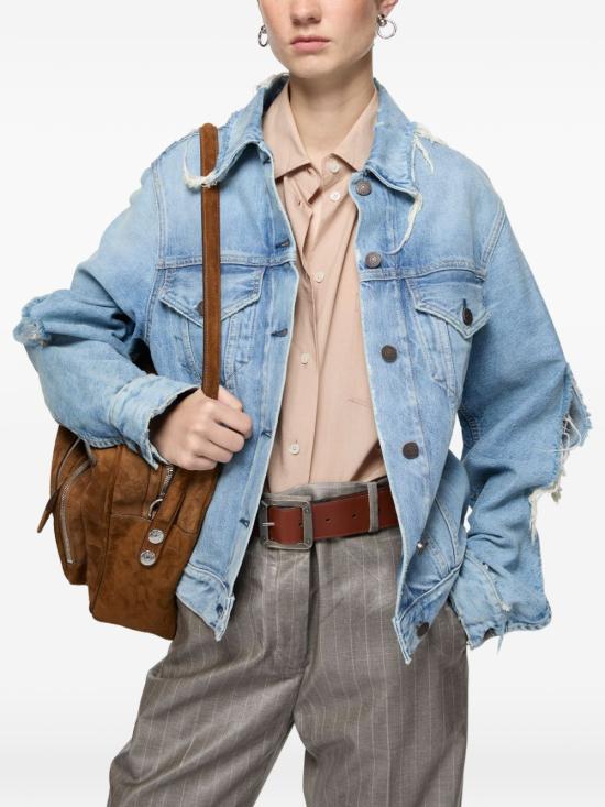 26SS 아크네 스튜디오 디스트레스드 데님 자켓 A90714 228 Blue - ACNE STUDIOS