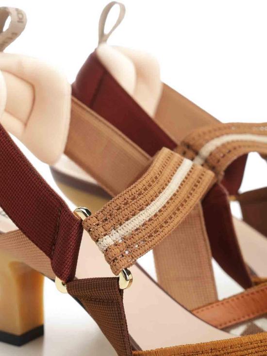 26SS 펜디 콜리브리 FF 패브릭 미디엄 힐 슬링백 8J8900AWCXF1V8T Beige - FENDI