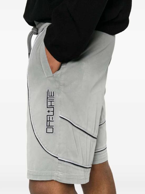 26SS 오프화이트 숏팬츠 OMCL004S26FAB0010030 CASTELROCK - OFF WHITE