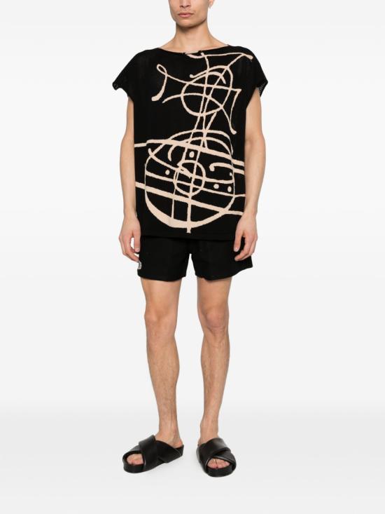 26SS 비비안웨스트우드 반팔 티셔츠 8101000P K0073 N401 Black - VIVIENNE WESTWOOD