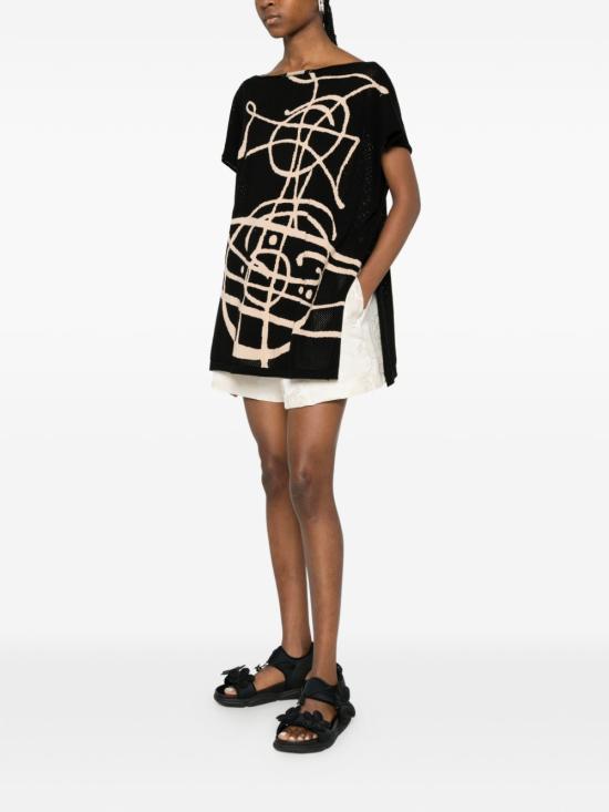 26SS 비비안웨스트우드 반팔 티셔츠 8101000P K0073 N401 Black - VIVIENNE WESTWOOD