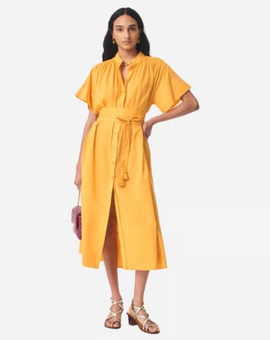 26SS 바네사브루노 미디 원피스 4EVA42V08241 SAFRAN Yellow - VANESSA BRUNO