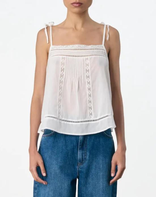 26SS 바네사브루노 민소매 티셔츠 6EVA53V09864 001BLANC White - VANESSA BRUNO
