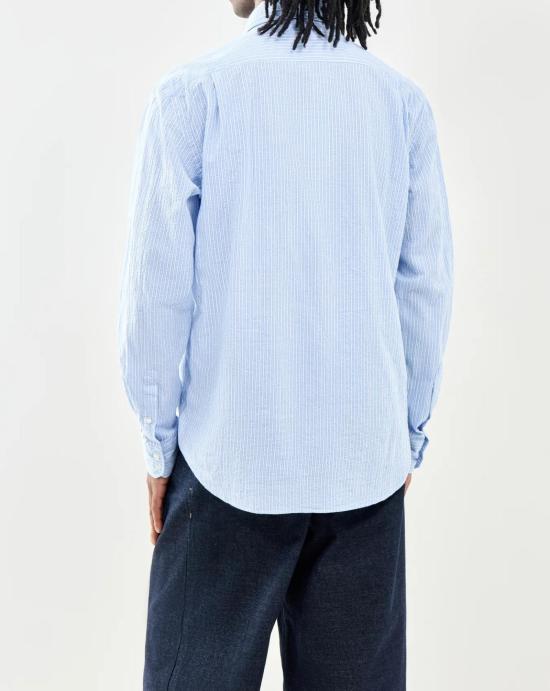 26SS 하트포드 긴팔 셔츠 BF11008 01 Blue and white - HARTFORD
