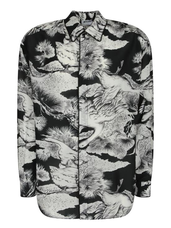 26SS 모스키노 긴팔 셔츠 0203 0261 1555 Black