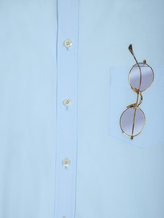 26SS 모스키노 긴팔 셔츠 0229 0235 1293 Blue - MOSCHINO