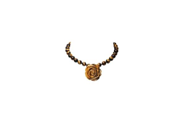  에이아미스 네크리스 아미스 앰버 로즈 목걸이 - A'MISS JEWELRY