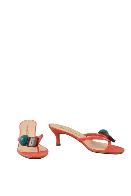  Dove Nuotano Gli Squali 뮬/슬리퍼 가죽 슬리퍼 - 빨간색 - OTHER BRANDS