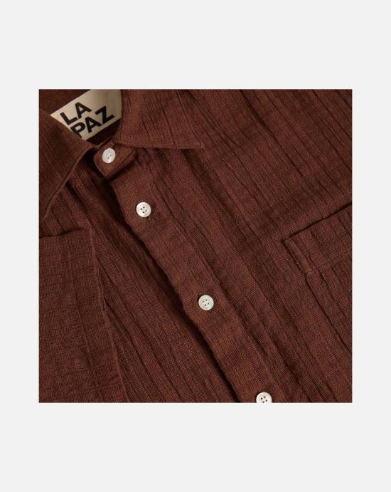 26SS 라파즈 반팔 셔츠 SS260140910 AZTEC BROWN Brown - LA PAZ
