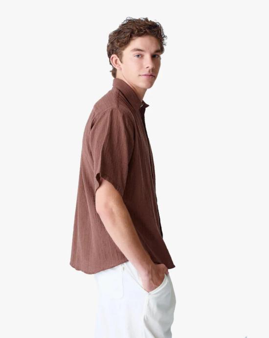 26SS 라파즈 반팔 셔츠 SS260140910 AZTEC BROWN Brown - LA PAZ
