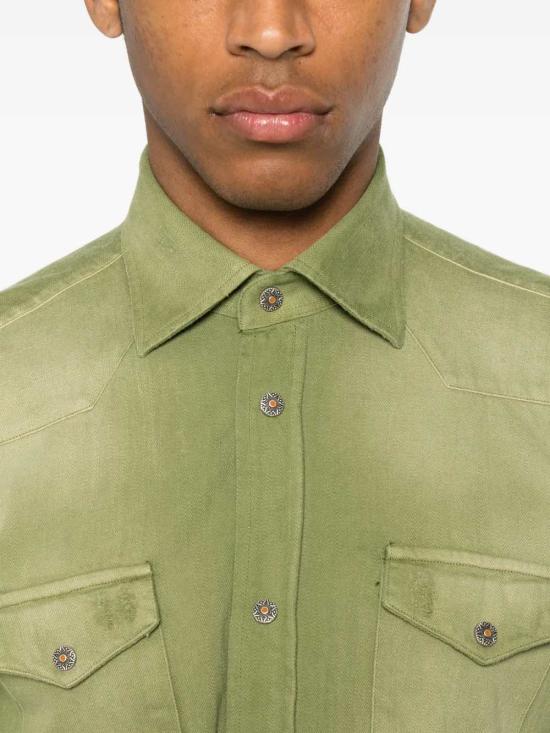 26SS 사르토리오 긴팔 셔츠 SCC0001SH445919 VERDE - SARTORIO