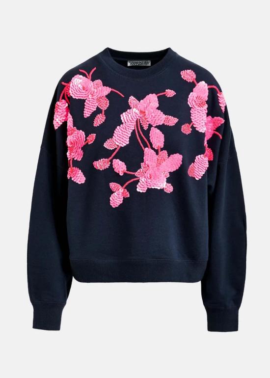  에센셜앤트워프 스웨터 에센셜 앤트워프 자가 자수 스웨트셔츠 - ESSENTIEL ANTWERP