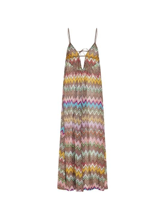 26SS 미소니 미디 원피스 MS26SQ1VBR014K MULTICOLOR DARK - MISSONI