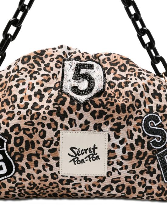 26SS 시크릿 폰 폰 클러치/파우치 CAPRICANVAS LEOPARD Brown - SECRET PON PON