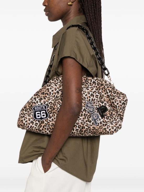 26SS 시크릿 폰 폰 클러치/파우치 CAPRICANVAS LEOPARD Brown - SECRET PON PON