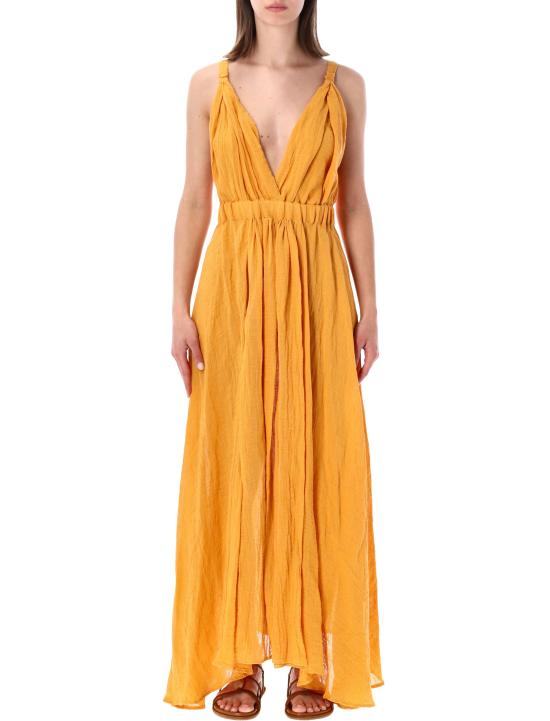 26SS 120 리노 롱 원피스 33BLIW4PLI000G486 704242 ZAFFERANO