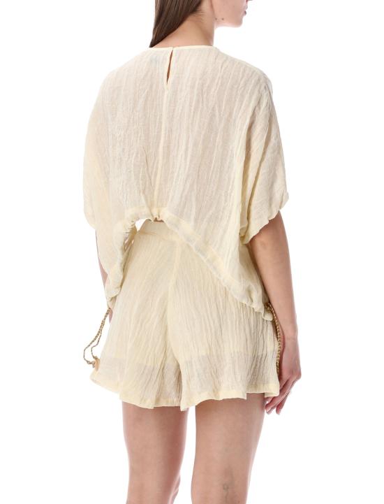 26SS 120 리노 반팔 티셔츠 33BLIW1PLE000G486 701134 NATURALE - 120 LINO