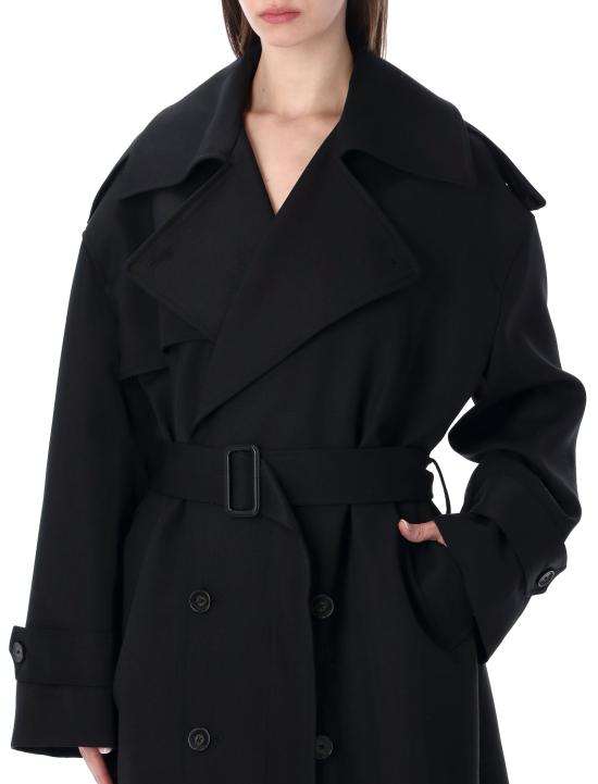 26SS 더프랭키샵 트렌치 코트 TRFS21519100 BLACK - THE FRANKIE SHOP