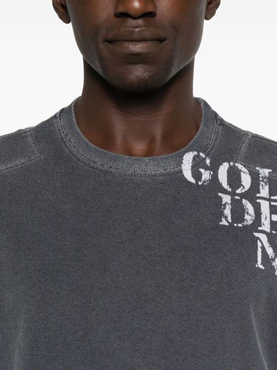 25FW 골든구스 반팔 티셔츠 GMP01220P002136 50100 BLUE - GOLDEN GOOSE